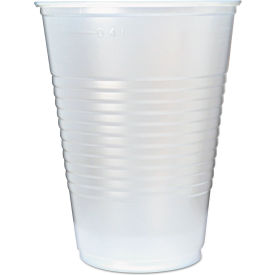 16 oz Ribbed Cold Drink Cups, Translucent, Pack of 1000