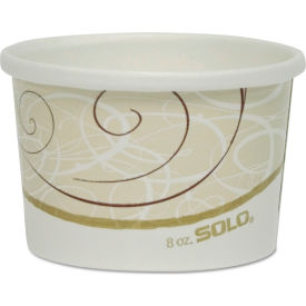 8 oz Double Poly Paper Container, Pack of 500