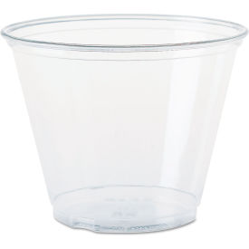 Dart Ultra PET Drink Cups, 9 oz, Squat, Clear, Pack of 1000