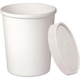 Dart Flexstyle Double Poly Food Combo Pack, 32 oz, White, Pack of 500