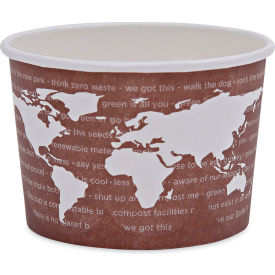 Compostable Food Container, 3-1/16" Dia. x 2-3/8"H, Pack of 1000