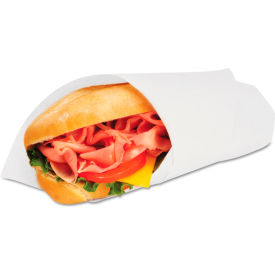 Grease Resistant Paper Wraps and Liners, 14"L x 14"W, White, Pack of 4000