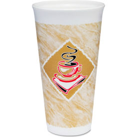 20 oz, Brown/Red/White, Pack of 500