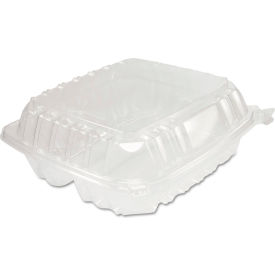 ClearPac Container, 8-1/4"L x 8-1/4"W x 3"H, Clear, Pack of 250