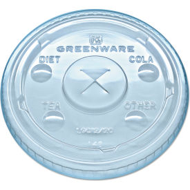 Greenware Cold Drink Lids, Fits 9 oz Old Fashioned Cups, Pack of 1000