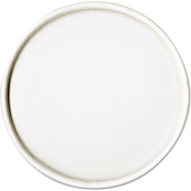 Spiral Wound Paper Hot Cup Lids For 16 oz Cups, White, Pack of 500