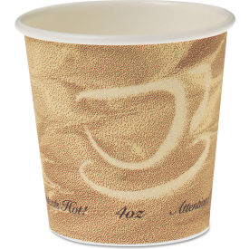 Single Sided Poly Paper Hot Drink Cups, 4 oz, Pack of 1000