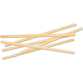 Renewable Wooden Stir Sticks, 7"L, Pack of 10000