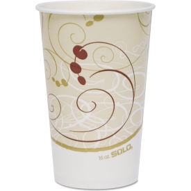 16 oz White/Beige Paper Cold Drink Cups Pack of 1000