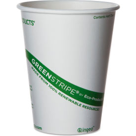 GreenStripe® Renewable & Compostable Hot Drink Cups, 12 oz, Pack of 1000