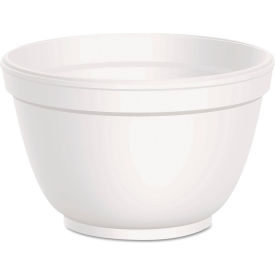Foam Food Container, Squat, White, Pack of 1000