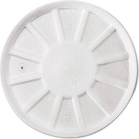 Vented Foam Lids For 8 oz to 60 oz Cups, White, Pack of 500