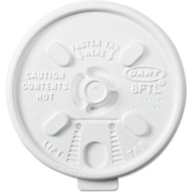 Lift n' Lock Hot Drink Cup Lid For 8 oz Cups, White, Pack of 1000