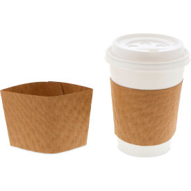 Hot Cup Sleeve For 10 oz to 24 oz Hot Drink Cups, Brown, Pack of 1000