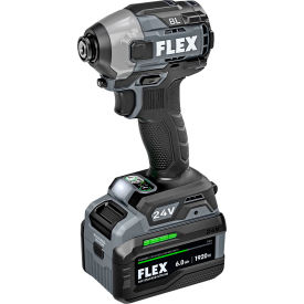 1/4" Quick Eject Hex Impact Driver Kit w/ Multi Mode Stacked Lithium Battery, 24V, 6.0Ah