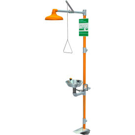 Safety Station with Eyewash, Hand and Foot Control, Stainless Steel Bowl, G1902HFC