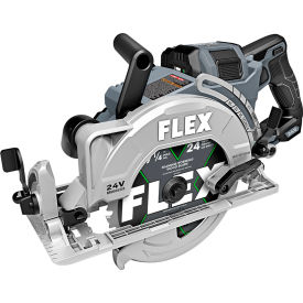 Flex Rear Handle Circular Saw Stacked Lithium Kit, 7-1/4" Diameter, 24V, 6200 RPM