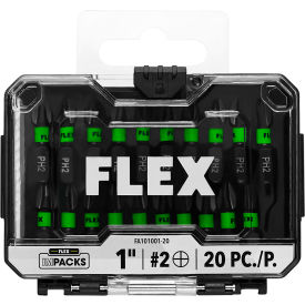 Flex 1" Impact Driver Bit, Pack of 20