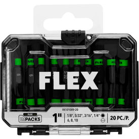 1" Mixed Allen & Slot Impact Driver Bit, Pack of 20