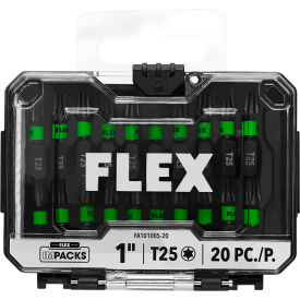 Flex T25 1" Impact Driver Bit, Pack of 20
