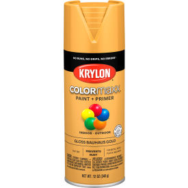 Colormaxx Paint & Primer, 12 oz., Gloss Bauhaus Gold