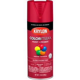 Colormaxx Paint & Primer, 12 oz., Gloss Cherry Red