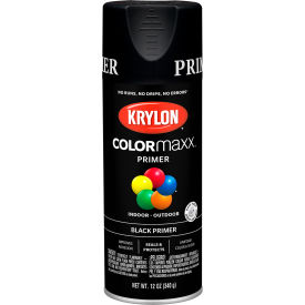 Colormaxx Paint & Primer, 12 oz., Black Primer
