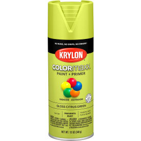 Colormaxx Paint & Primer, 12 oz., Gloss Citrus Green