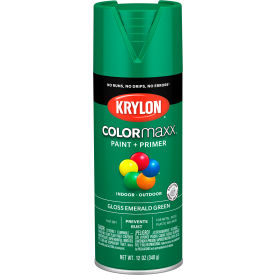 Colormaxx Paint & Primer, 12 oz., Gloss Emerald Green