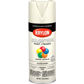 Colormaxx Paint & Primer, 12 oz., Gloss Ivory