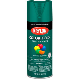 Colormaxx Paint & Primer, 12 oz., Gloss Hunter Green