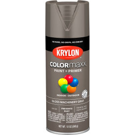 Colormaxx Paint & Primer, 12 oz., Gloss Machinery Gray