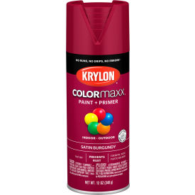 Colormaxx Paint & Primer, 12 oz., Satin Burgundy