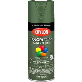 Colormaxx Paint & Primer, 12 oz., Satin Italian Olive