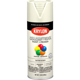 Colormaxx Paint & Primer, 12 oz., Satin Ivory