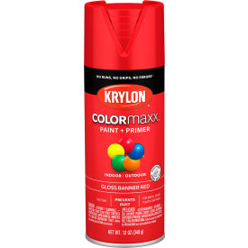 Colormaxx Paint & Primer, 12 oz., Gloss Banner Red