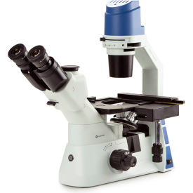 Inverted Trinocular Microscope with Mechanical Stage PL 10/20/40x