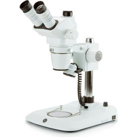 Trinocular Stereo Zoom Microscope w/ Pillar Stand & LED Illumination, 6.7x to 45x