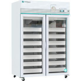 Blood Bank Refrigerator with Chart Recorder, 49 Cu.Ft. Capacity, Glass Door