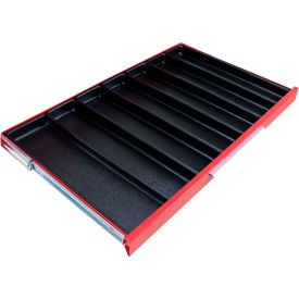 7 Compartment Drawer Organizer, 30"W x 18-3/8"D x 1-3/8"H, Black