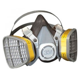 5000 Series Half Facepiece Disposable Respirators, OV/AC, Large, 5303