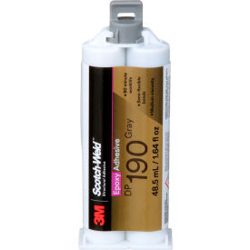 Scotch Weld DP190 Epoxy Adhesive, Duo-Pak, 48.5 ml Capacity, Gray