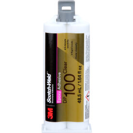 Scotch Weld DP100 Epoxy Adhesive, 48.5 ml Capacity, Clear