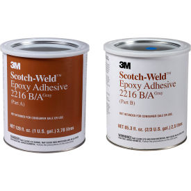 Scotch Weld Epoxy Adhesive, Part B/A, 1 Gallon Capacity, Gray