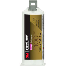 Scotch Weld DP100NS Epoxy Adhesive, Duo-Pak, 48.5 ml Capacity, Translucent
