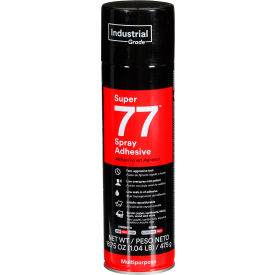 Super 77 Multipurpose Spray Adhesive, 16.75 oz. Capacity, Clear