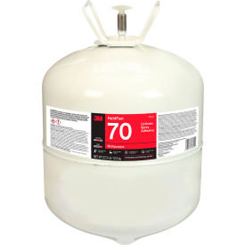HoldFast 70 Cylinder Synthetic Elastomer Spray Adhesive, 27.3 lb. Capacity, Clear