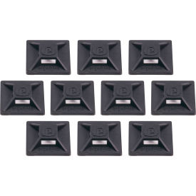 3701 Mini Adhesive Mount Replacements, 2 lb. Capacity, Black