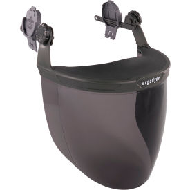Hard Hat Face Shield For Cap-Style & Safety Helmet, Smoke