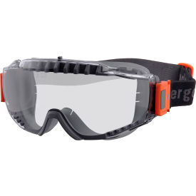 MODI-FAB OTG Safety Goggles w/ Elastic Strap, Vented Frame, Clear Lens, Gray Frame